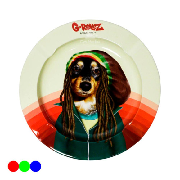 Cinzeiro de Metal G-Rollz Pets Rock branco