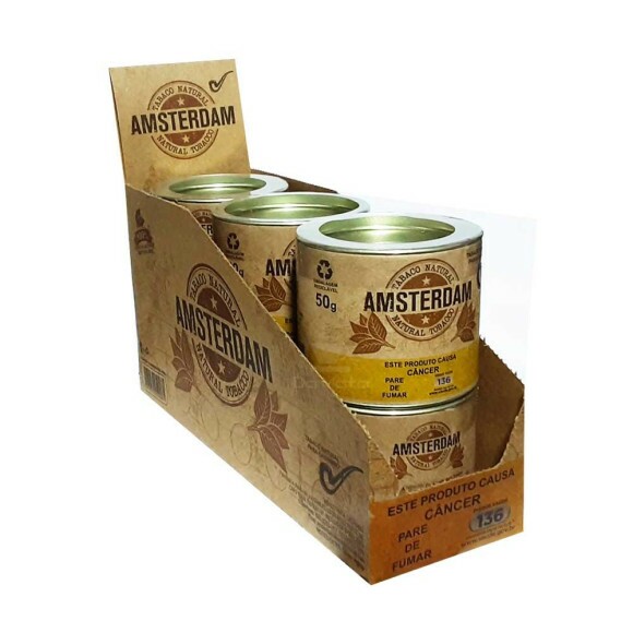 Caixa de Amsterdam para cachimbo de lado tabacaria da mata