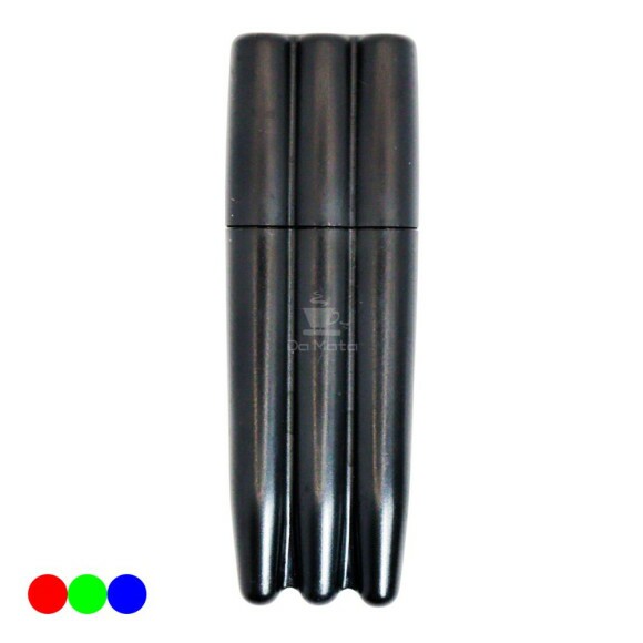 Case de Plástico p/ 3 Bolados Preto