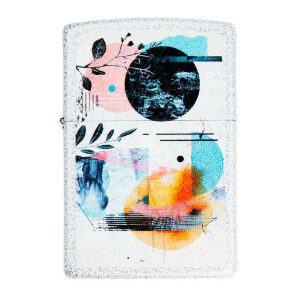 Isqueiro Zippo Abstract Design 46582 de frente tabacaria da mata