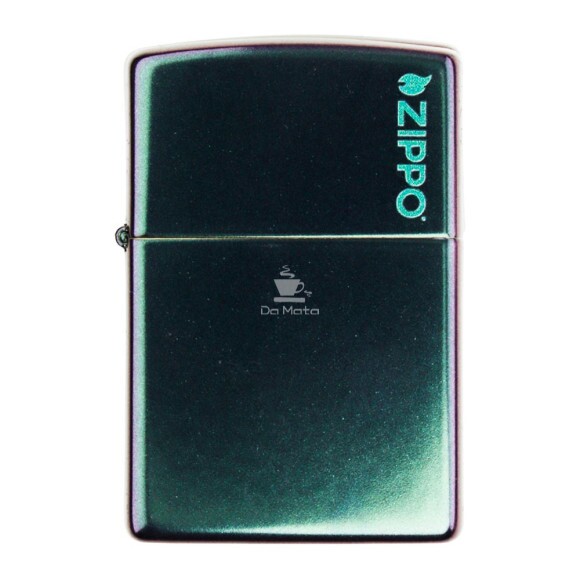 Isqueiro Zippo 49146ZL Verde Gradient de frente tabacaria da mata