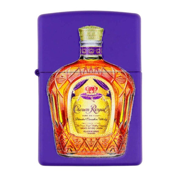 Isqueiro Zippo Crown Royal Lighter Gift Set 49661 de frente tabacaria da mata