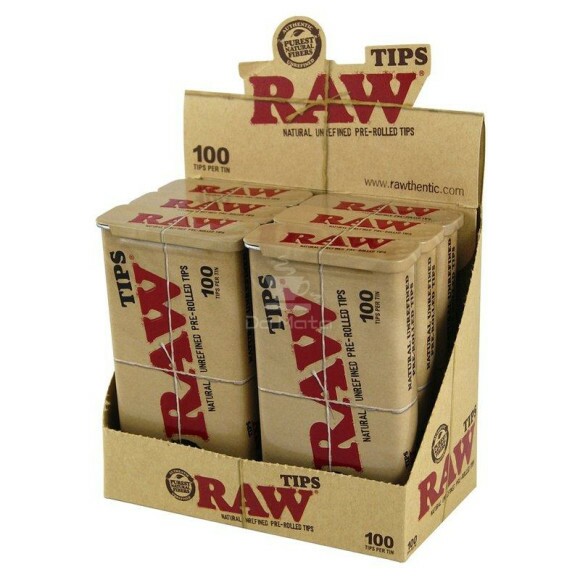 Caixa de Latas Raw c/ Piteiras Pré-Enroladas 