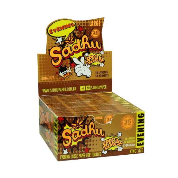 Caixa de Seda Sadhu Evening Brown King Size Large