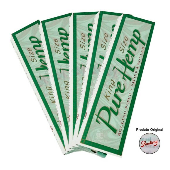Kit de Seda Smoking Pure Hemp Kit com 5 unidades