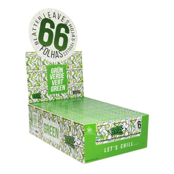 Caixa de Seda Bros 66 Green King Size 