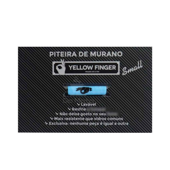Piteira de Murano Yellow Finger Small 