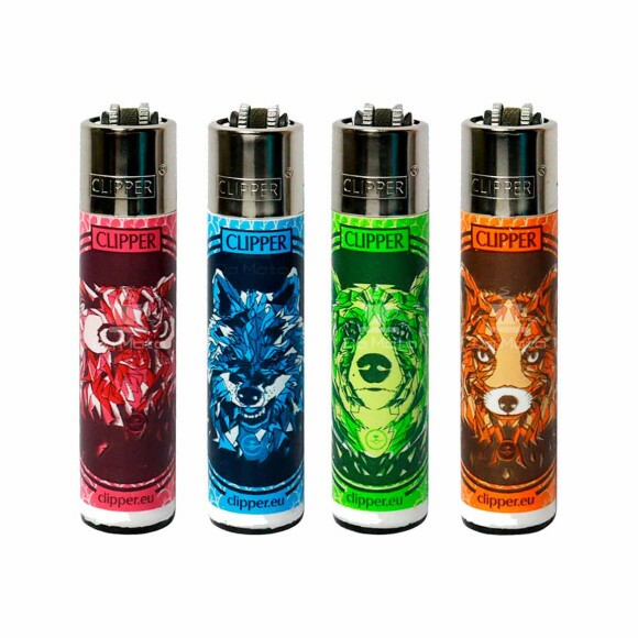 Kit Isqueiro Clipper Savage Animals