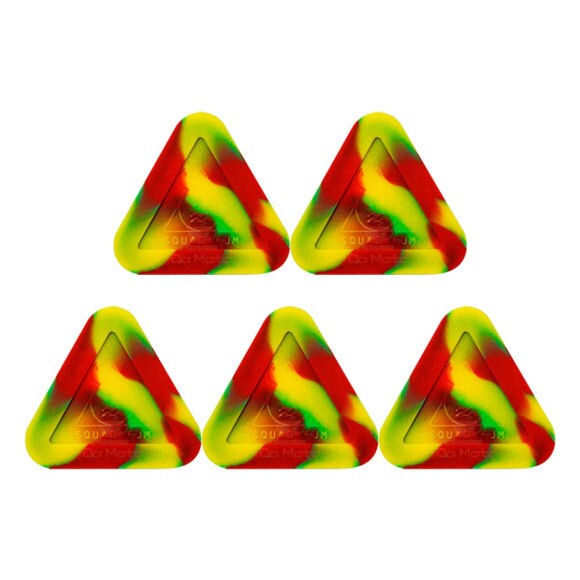 Kit de 5 Slick Squadafum Triangular Vermelho e Verde