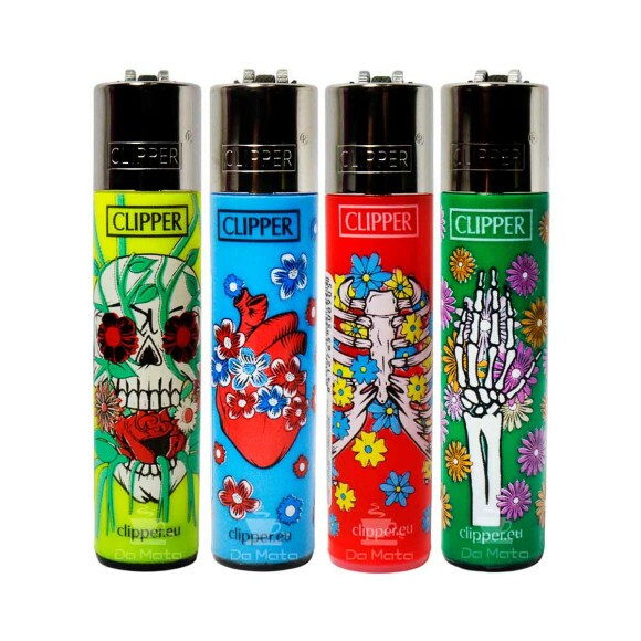 Kit com 4 Isqueiros Clipper Natural Spring Edição para colecionador