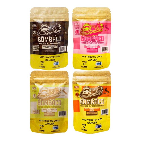 Kit de 4 Bombaco Virgínia Gold