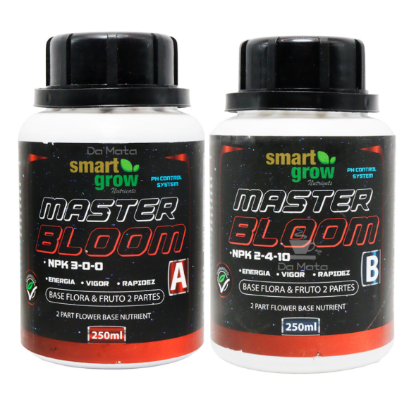 Kit de Fertilizante Smart Grow Master Bloom A e B 250ml