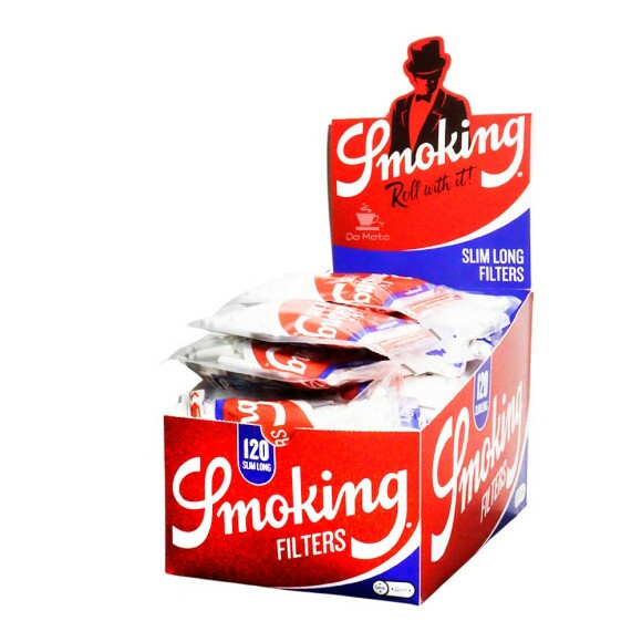 Caixa de Filtro Smoking Slim Long de frente