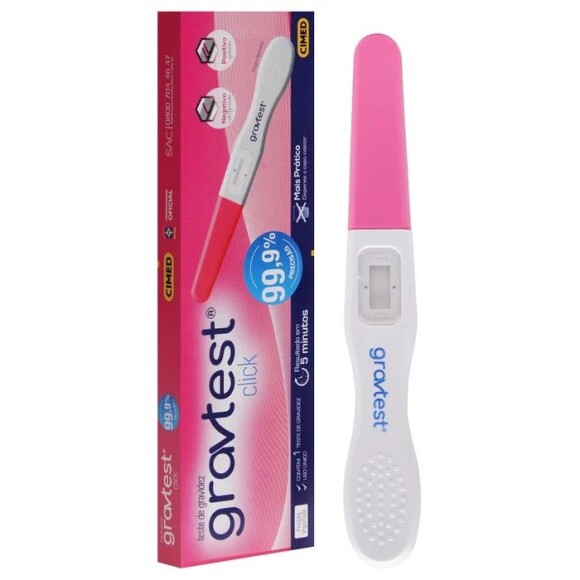 Kit de Teste De Gravidez Click 5 Minutos Cimed
