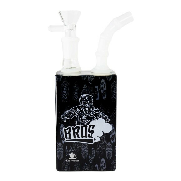 Bong de Vidro Abduzido Gold Juice Box 03 Bros de frente