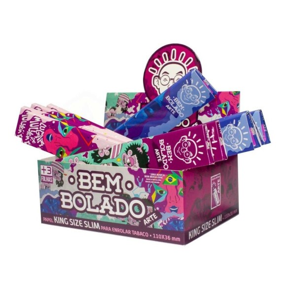 Caixa de Seda Bem Bolado Arte King Size - 30 livretos