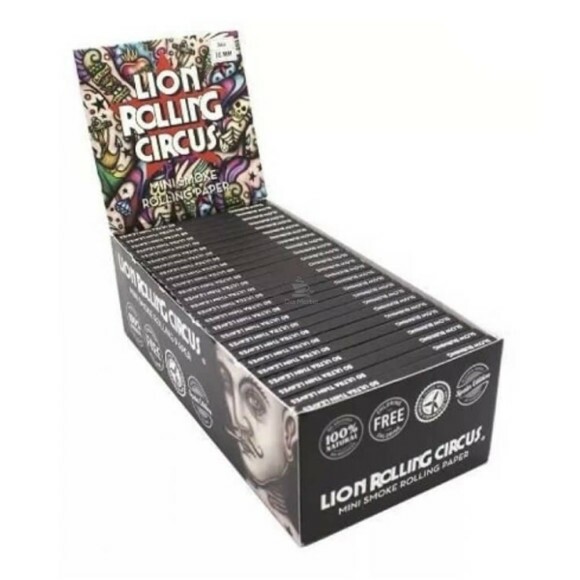 Caixa de Seda Lion Rolling Circus Mini Smoke