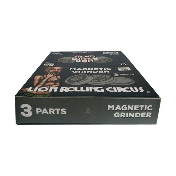 Caixa de Dichavador de Metal 3 partes Lion Rolling Circus