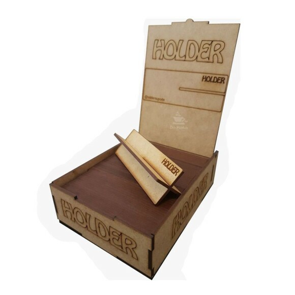 Caixa de Suporte de Madeira Holder