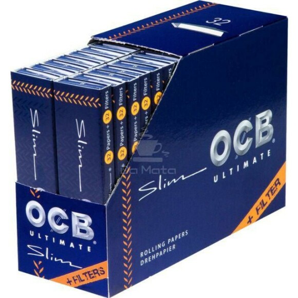 Caixa de Seda OCB Ultimate com Piteira