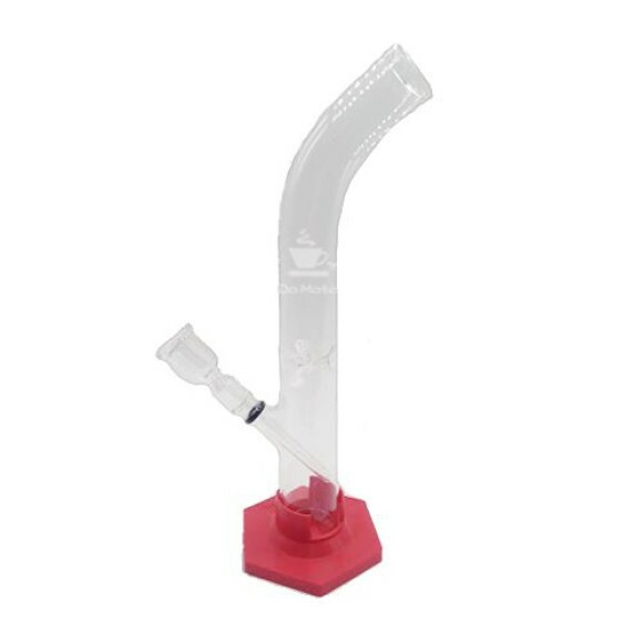 Bong de Vidro Borossilicato com Base de plástico