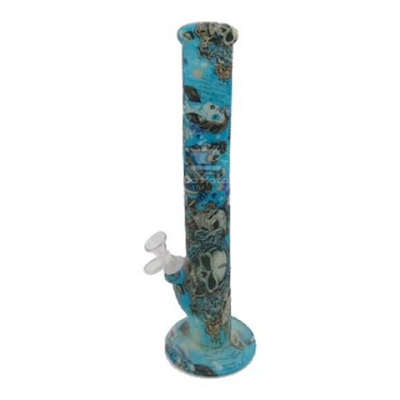 Bong de Silicone - Caveira - Brilha no escuro