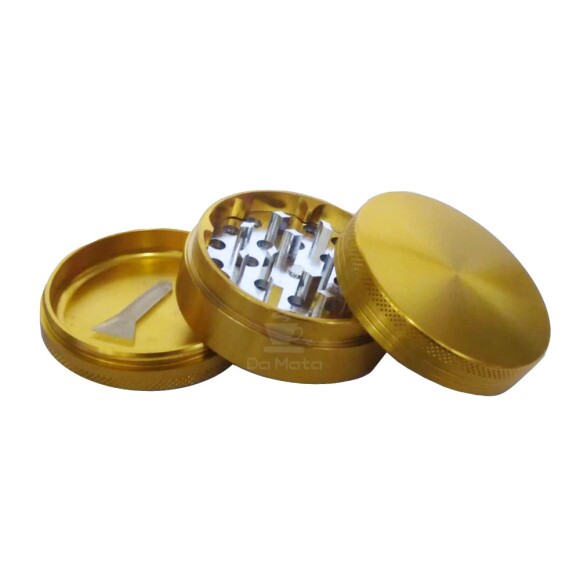 Dichavador de Metal Grande Dourado