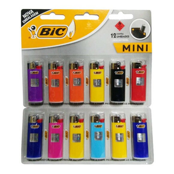 Cartela de Isqueiro Bic Mini