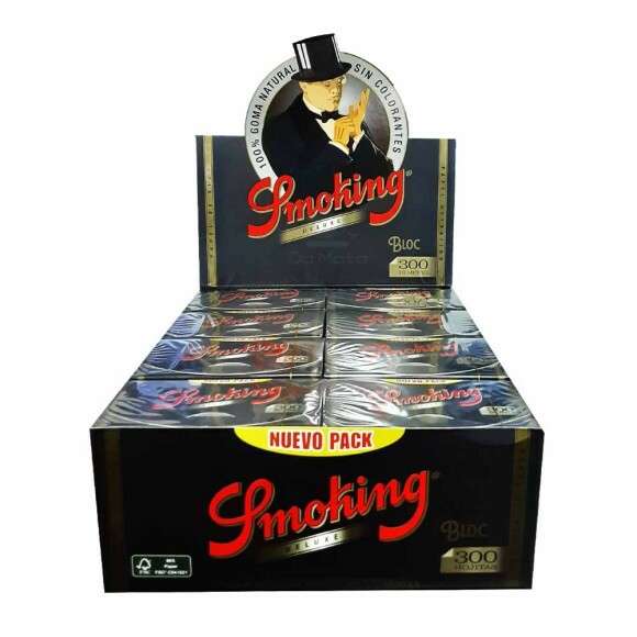 Caixa de Seda Smoking Deluxe Bloc 300 Folhas