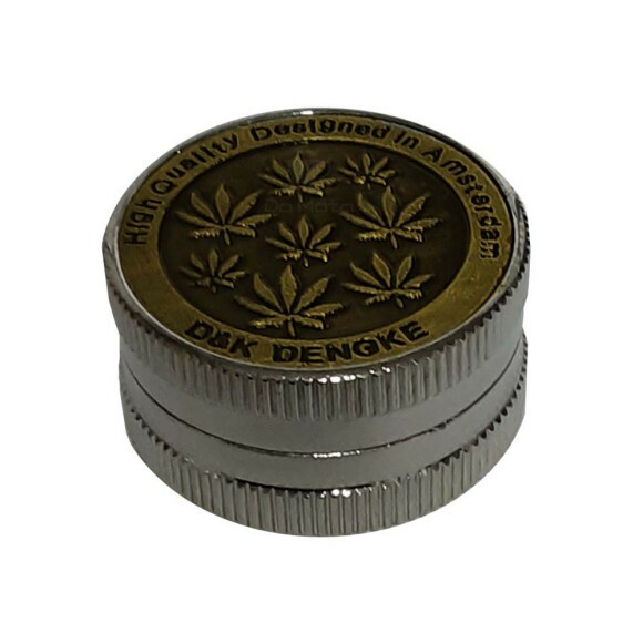  Dichavador de Metal 2 Partes Cannabis