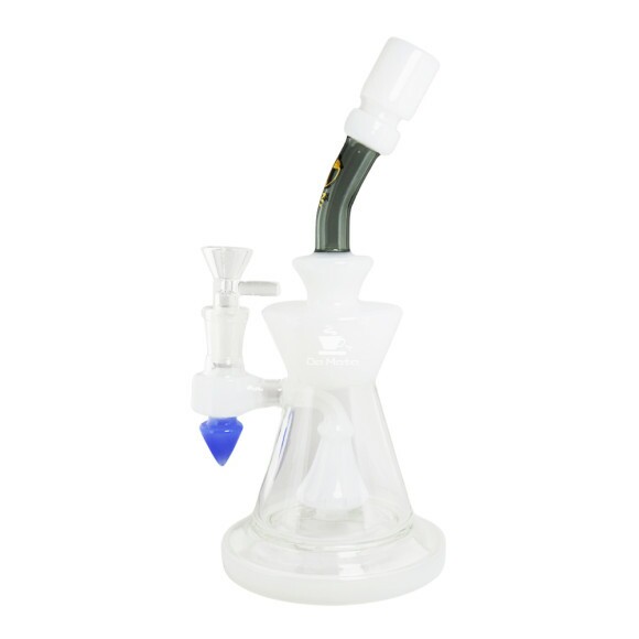 Bong de Vidro Abduzido Ink White de lado