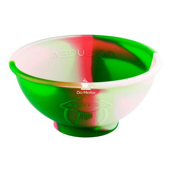 Cuia de Silicone Abduzido Half Vintage de frente tabacaria da mata