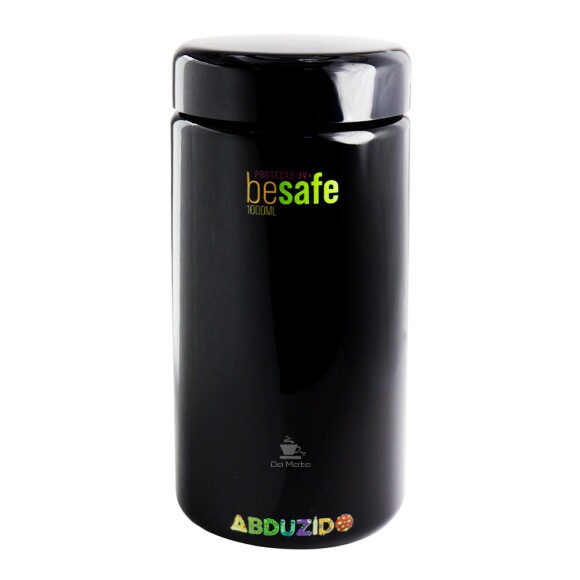 Pote de Vidro UV Abduzido Besafe 1000ml de frente