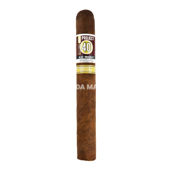 Charuto Alec Bradley Project 40 Maduro Toro de frente tabacaria da mata