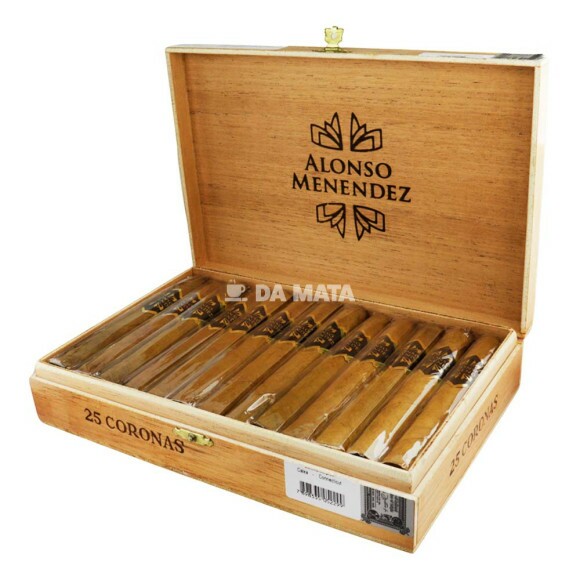 Caixa de Charuto Alonso Menendez Corona Connecticut aberta tabacaria da mata 