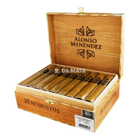 Caixa de Charuto Alonso Menendez Robusto Conneticut aberta tabacaria da mata 