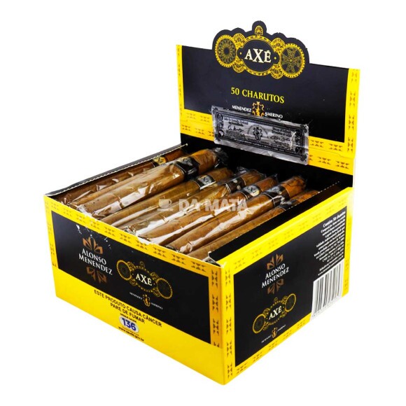 Caixa de Charuto Axé Alonso Menendez C/50un de lado tabacaria da mata