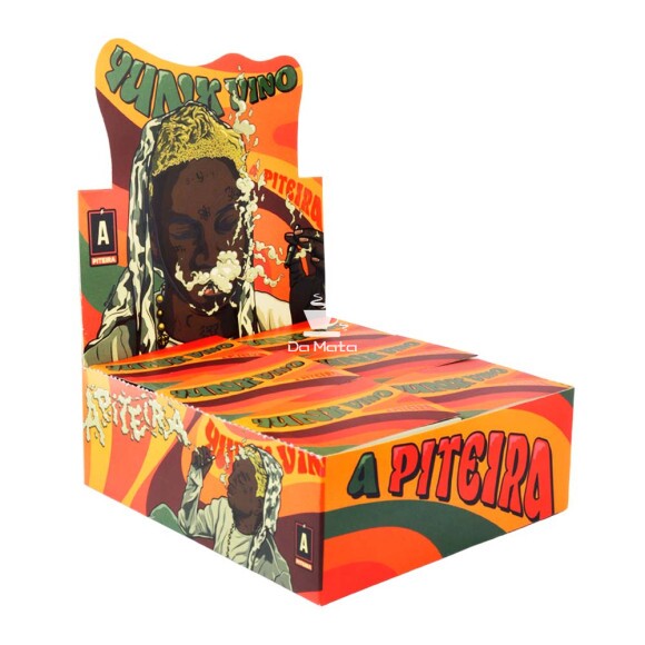 Caixa de A Piteira Extra Longa Yunk Vino de lado tabacaria da mata