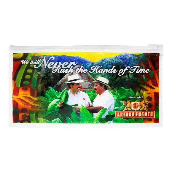 Saco Plastico Zip Bag Arturo Fuente  de frente tabacaria da mata 