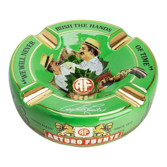 Cinzeiro de Cerâmica FFOX OXO Hands Of Time Round de lado tabacaria da mata