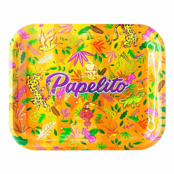 Bandeja de Metal Papelito Fauna e Flora Grande