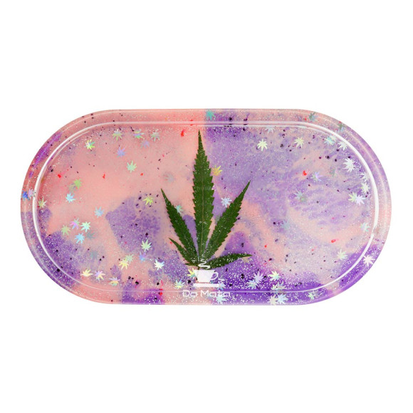 Bandeja Oval Com Folha de frente