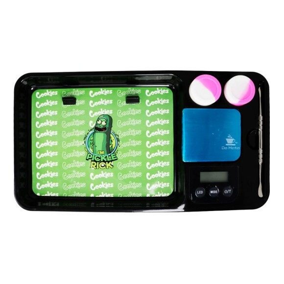 Kit de Bandeja Elétrica Cookies Pickle Rick de frente
