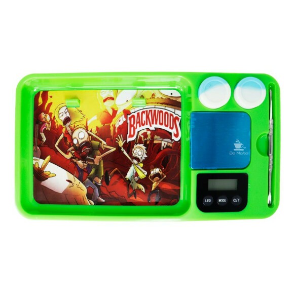 Kit de Bandeja Plástico Backwoods Rick and Morty de frente