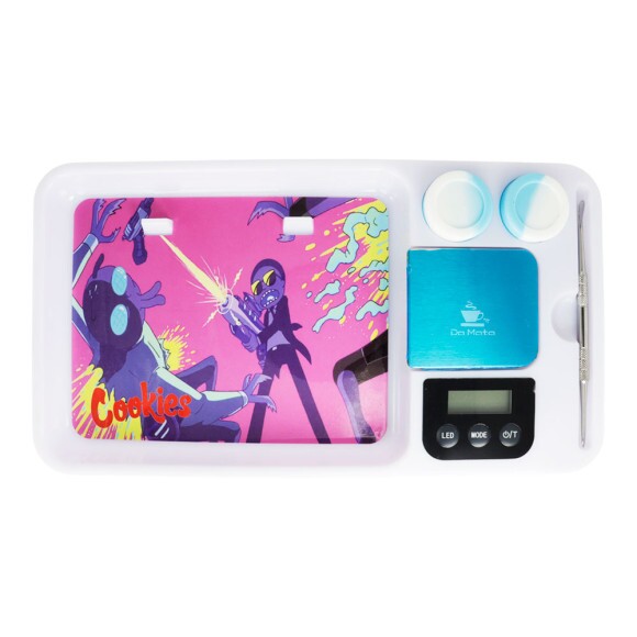 Kit de Bandeja Elétrica C/ Bandeja Rick e Morty de frente