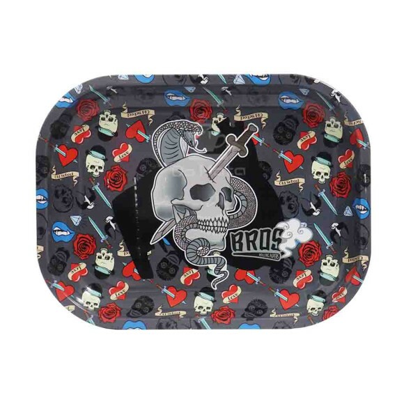 Bandeja Pequena Bros Black Skull