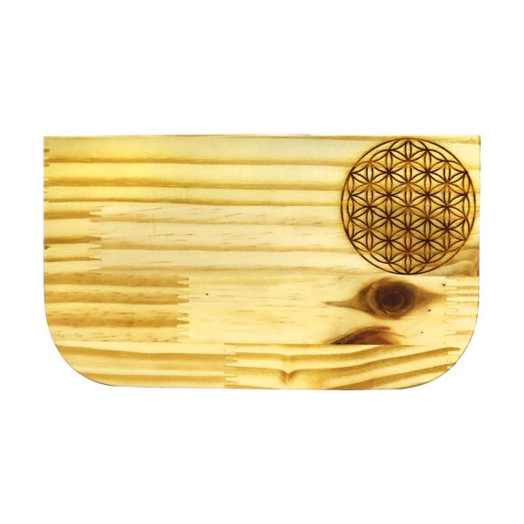 Bandeja Magnética Wood Burning Flor da Vida