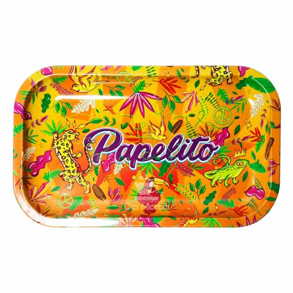 Bandeja de Metal Papelito laranja