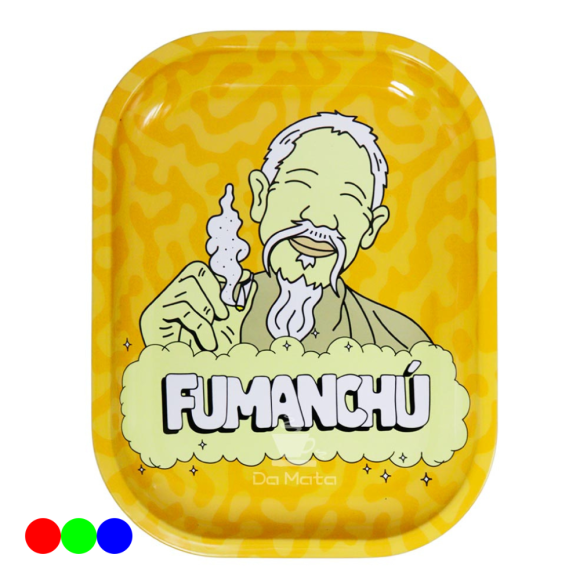 Bandeja de Metal Fumanchú Médio laranja