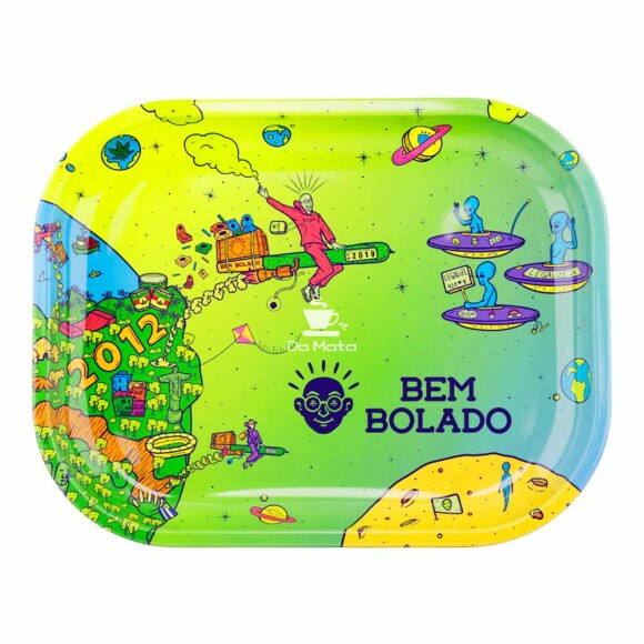 Bandeja de Metal Bem Bolado 18x14 de frente tabacaria da mata